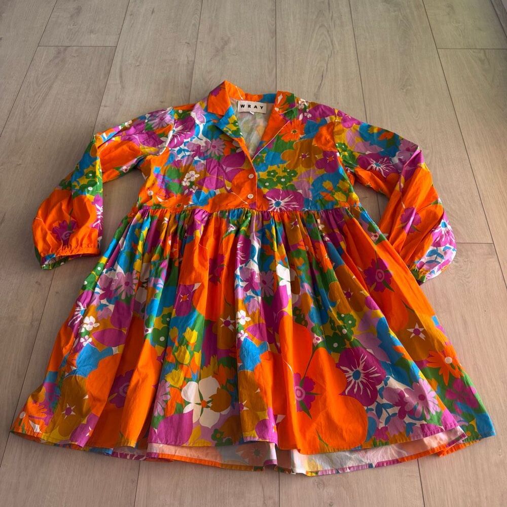 WRAY Quinn Dress Acid Floral size M